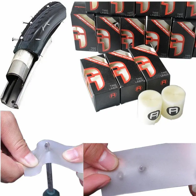 700C 26 27.5 29er 인치 도로 MTB 자전거 타이어 보호 패드 라이너 펑크 증거puncture proofbike