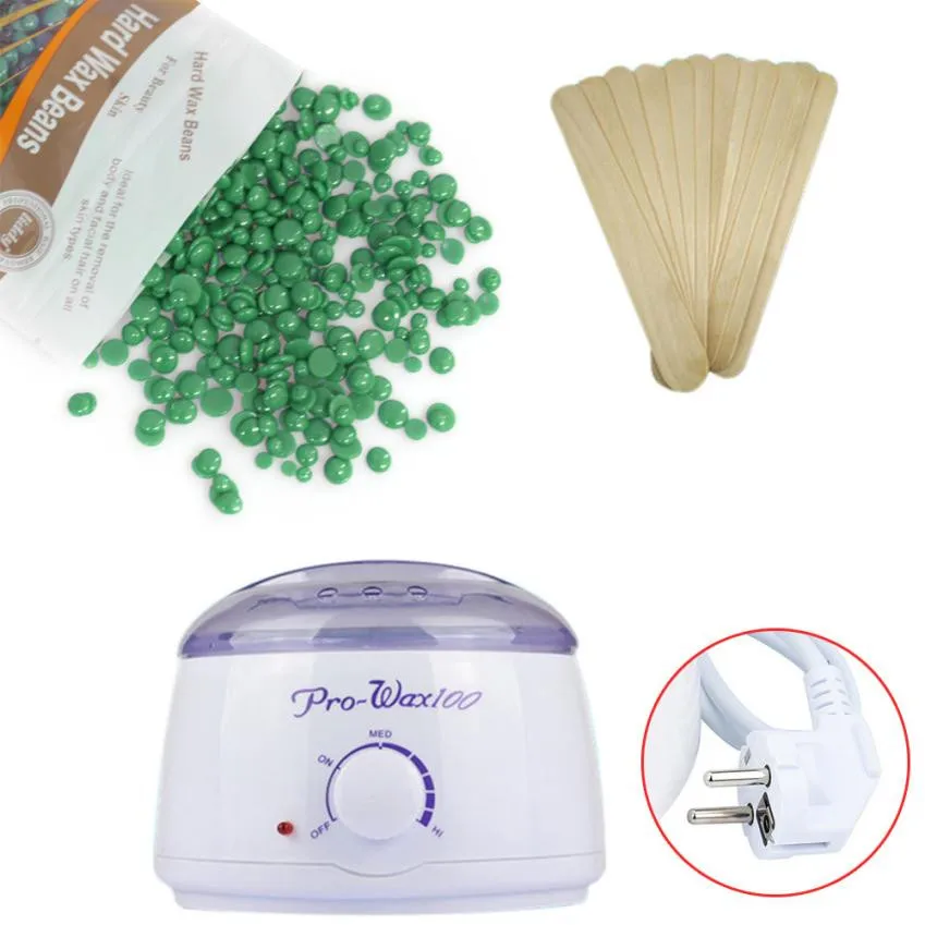 

2017 Hair Removal Hot Paraffin Wax Warmer Heater Pot Machine Depilatory Hard Wax Bean Set Pearl wax 100% brand new July 27