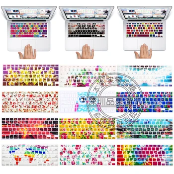 

US Layout pattern Silicone English Keyboard Skin Protection Sticker for 13" 15" 17" Mac Macbook Air Pro 13/Retina 13.3/ Imac G6