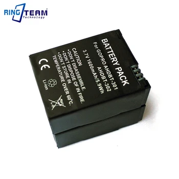 

Wholesale 50 pcs/Lot Replacement GoPro Battery Hero 2 3 Hero2 Hero3 Camera Battery AHDBT-302 AHDBT-301 AHDBT-201