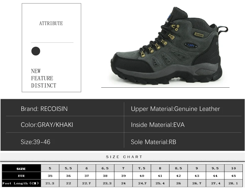 High Quality Unisex Hiking Shoes New Autumn Winter Brand Outdoor Mens Sport Cool Trekking Mountain Woman Climbing Athletic Shoes (1)