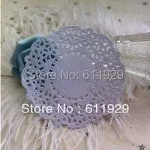 Цветные бумажные салфетки, 3,5 дюймов/8,8 см, белая Круглая Бумажная Кружевная салфетка/тарелка, свадебные декоративные подкладки