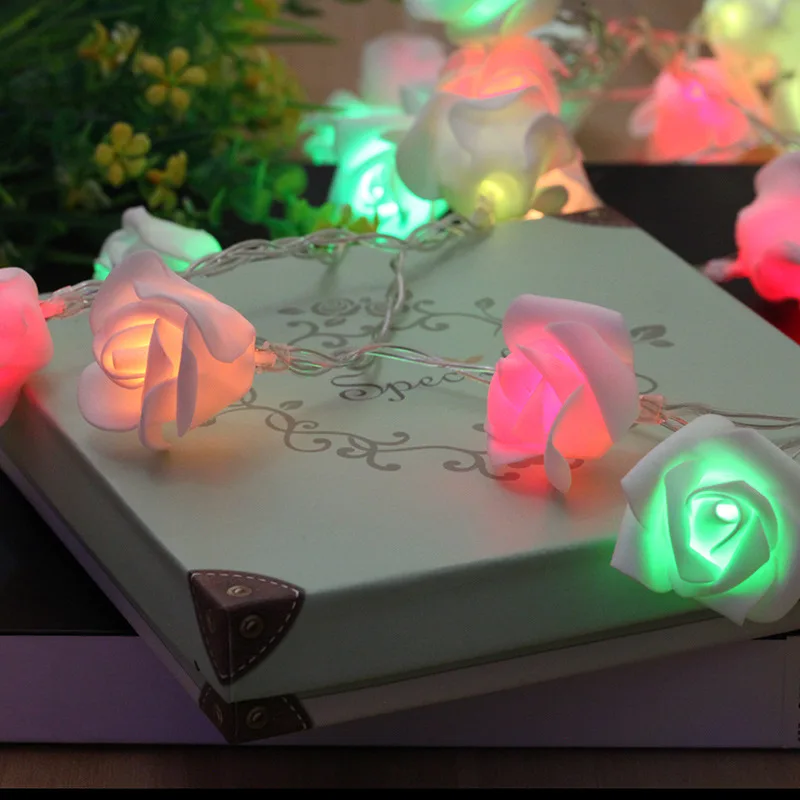 Color changing led rose candle flameless romantic velas warm white bougie mariage for christmas tree decoration 1.2 meter | Дом и сад
