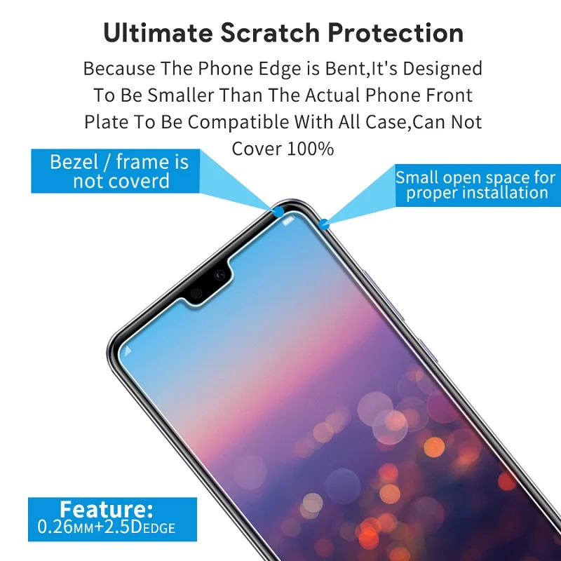 Защитное стекло для huawei P20 Pro, закаленное защитное стекло для huawei P20 Pro, защитная пленка из фольги