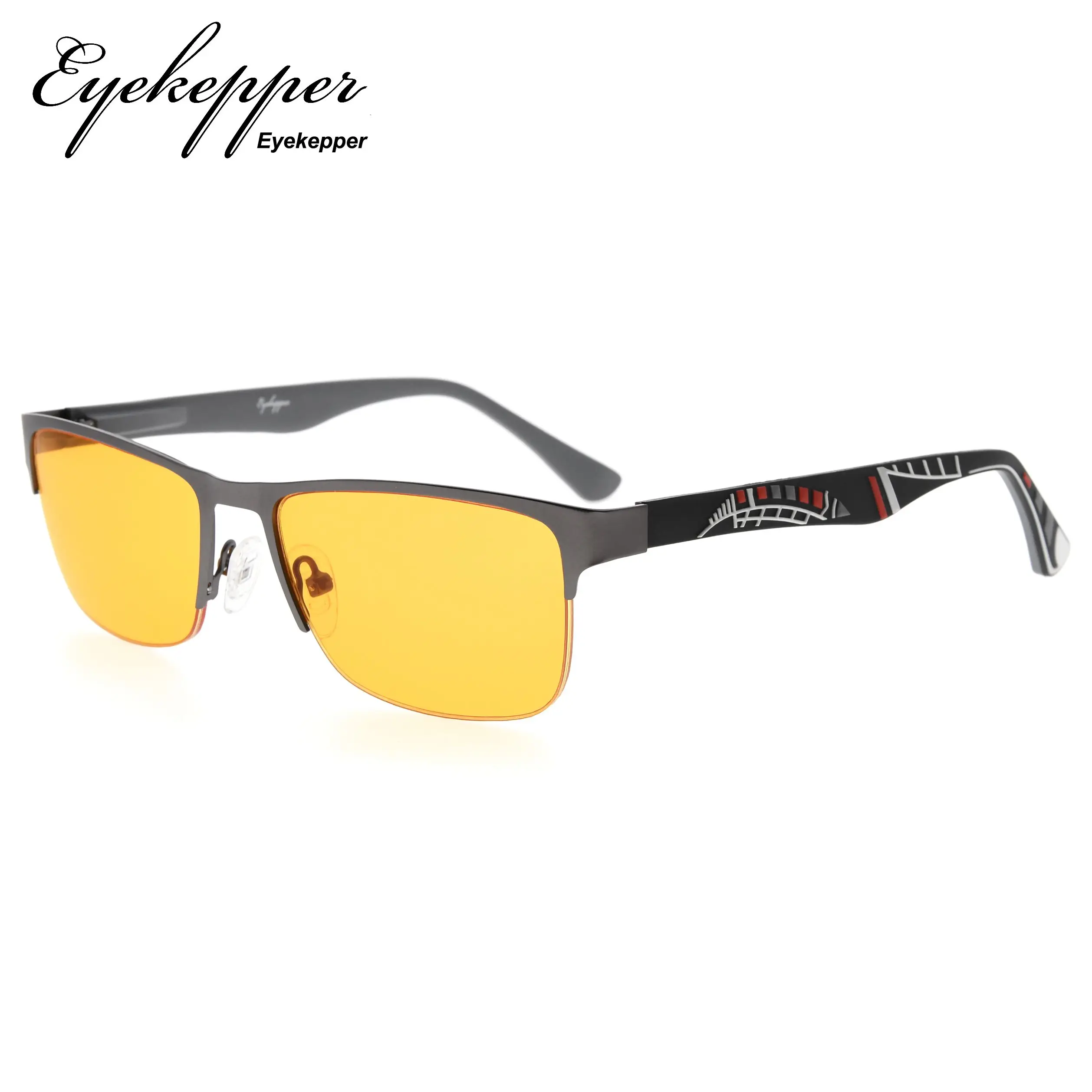 LX17003 eyepepper компьютерные очки для чтения с оптическим half-обод Frame-UV400, 96.9% синий светильник блокировки лучше спать считыватели