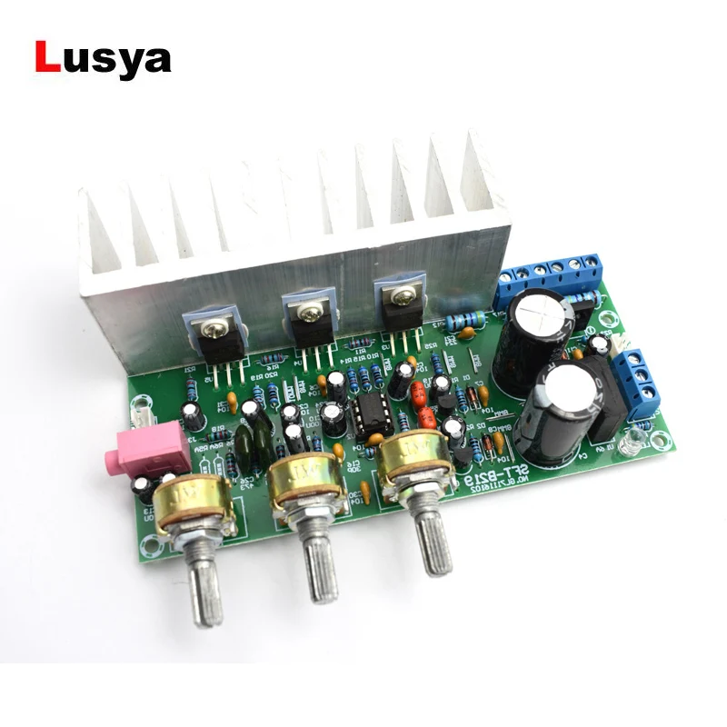

60W Subwoofer Power Amplifier Board TDA2050+TDA2030 Amplifiers Board With Heatsink 18W+18W+32W D5-006