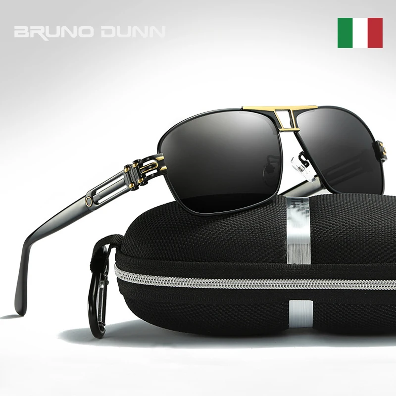 

Bruno Dunn Men Polarized Sunglasses 2019 Aluminum Sun Glasses oculos de sol masculino aviador sunglases lunette soleil homme