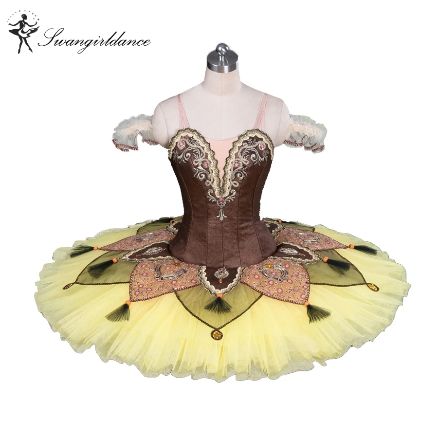 yellow professional platter tutu classical ballet tutu costume toddler dancewear adult tutu dressesBT9084