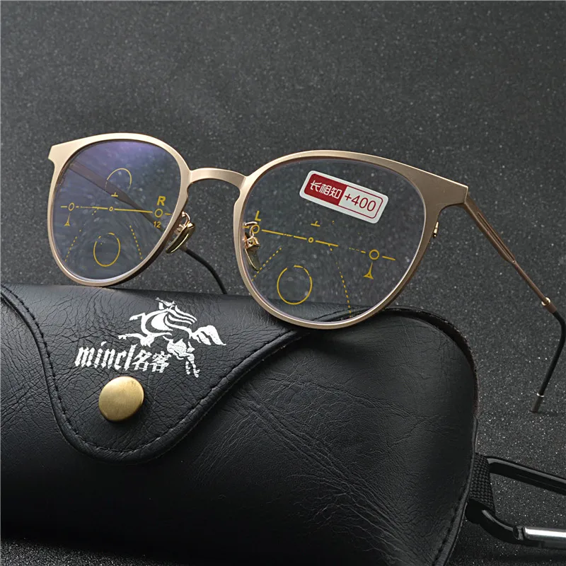 

Progressive Multifocal glasses Transition Sunglasses Photochromic Reading Glasses Points for Reader Near Far sight diopter FML