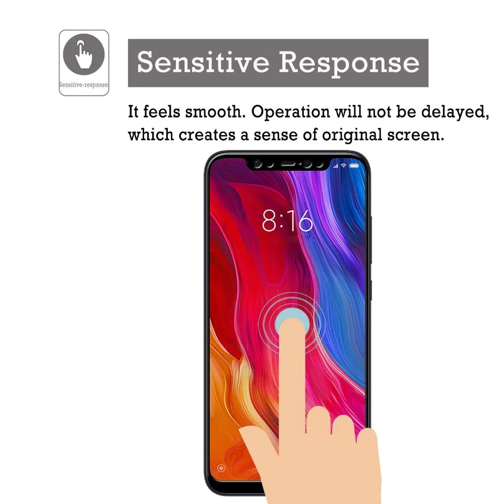 2-Pack предварительно защитное стекло на для Xiaomi Mi 8 Lite Mi 8 Mi 9 Se Mi9 стекло для сяоми ми 8 лайт ми 9 se ГБ 4 ГБ 64 защитной Стекло на для сяоми ми a2 лайт ксиоми a2 лайт / Xiomi Mi A2 Lite miA2