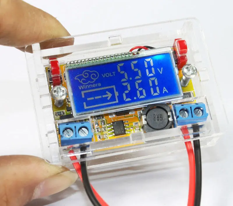 

DC-DC Adjustable Step-down Power Supply Module Voltage Current LCD Display Shell
