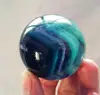 45mmNatural Fluorite Quartz Crystal Sphere Ball Healing 3