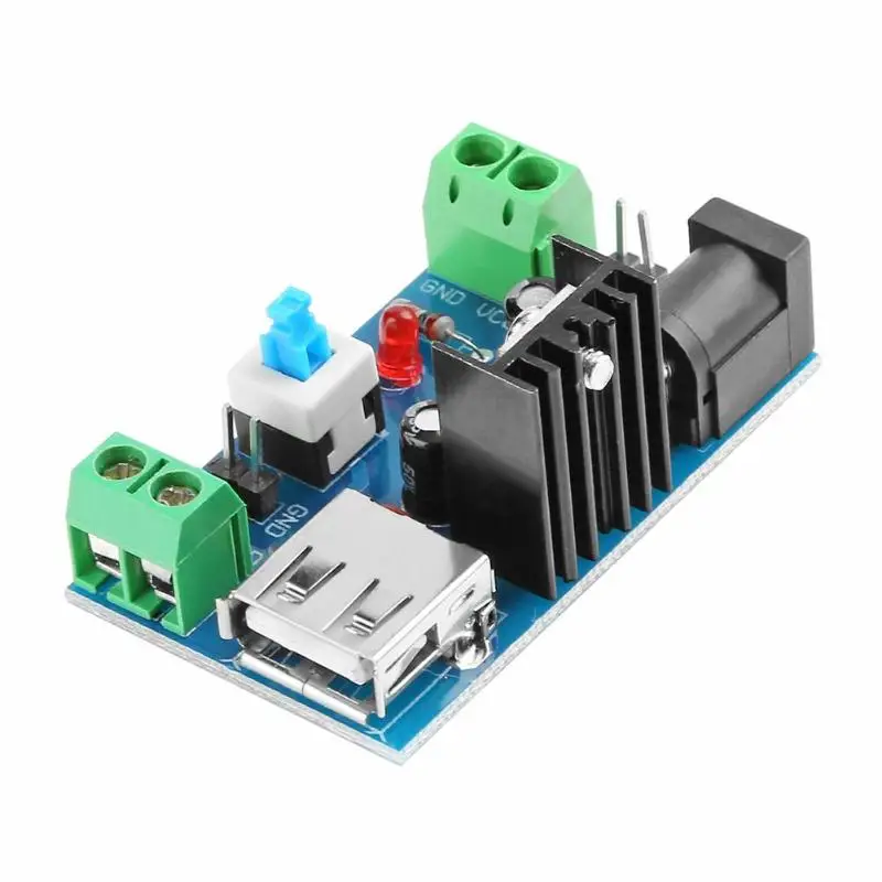50*31*22 мм/1 96*1 22*0 86 'ƍ 15V 9V 12V to 5V 2A L7805 понижающий преобразователь блок питания с