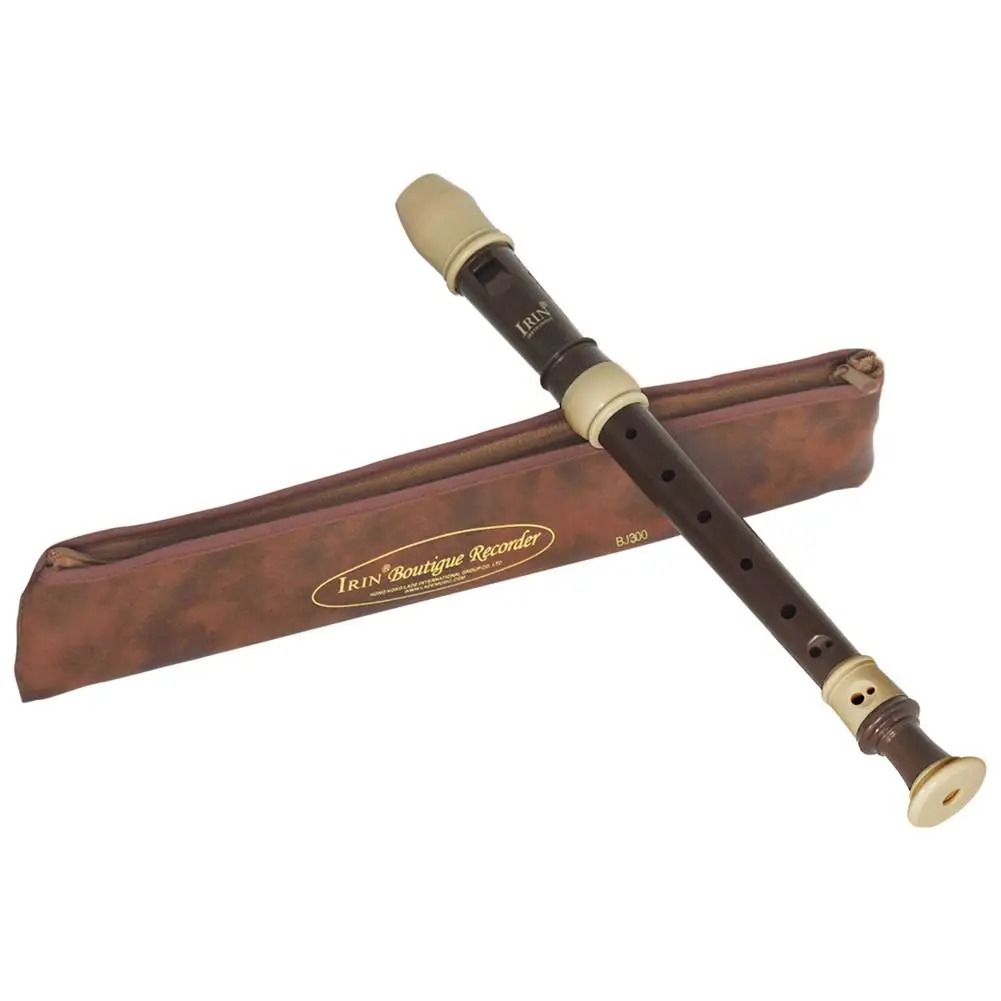 IRIN 8 отверстий барокко рекордер кларнет флейта деревянный духовой инструмент музыкальное образование инструмент подарок с ПУ сумка+ инструмент для чистки - Цвет: coffee