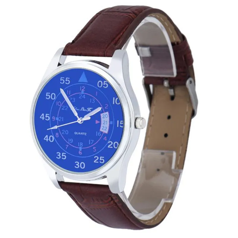 Men's watches quartz leather Time watch band leather Analog Quartz Wrist Watch clock men sport Casual Relogio masculino M16 (7)