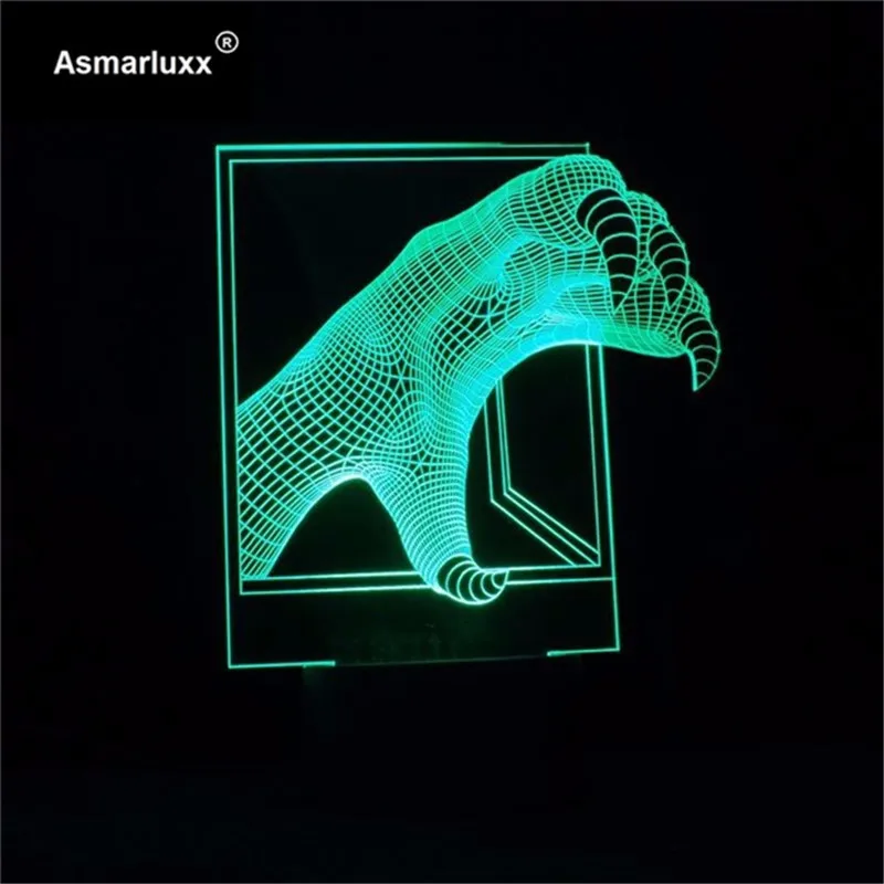 Asmarluxx Claw 3d led lamp0005