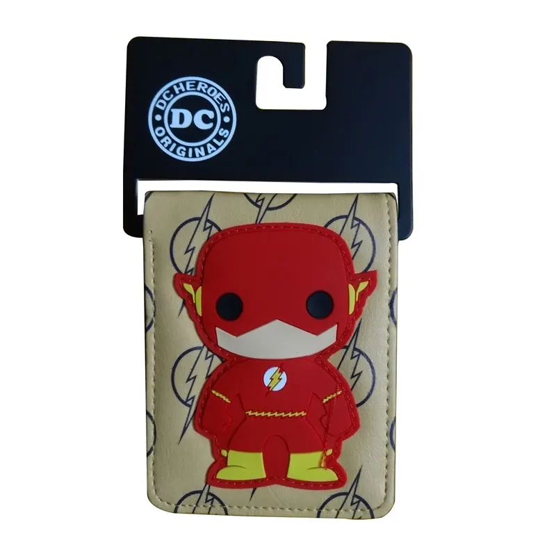 

DC Marvel Comics Flash-man Purse Movie Anime Batman Superman Wallets Lovely Cartoon Dollar Bags Gift Kids Leather Short Wallet