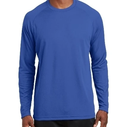Sport-Tek T473LS Mens Dry Zone Long Sleeve Raglan T-Shirt True Royal - Extra Large (1)
