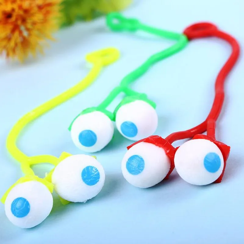 Elastic Sticky Eerie Eyeballs Kids Jokes Toys Fillers Birthday Gift