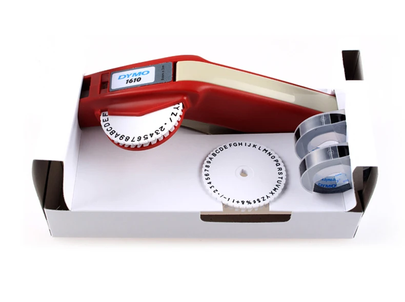 Принтер Ленточные этикетки от Dymo 3d 1610 3 pz Смешанные черные, красные и синие 9 мм 3d пластиковые тиснения xpress ручные стерео этикетки надписи mach