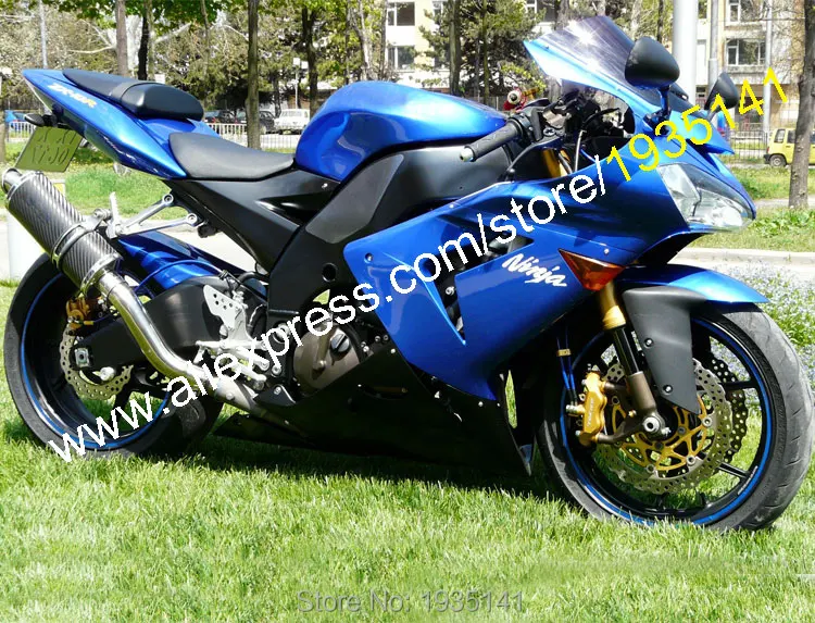 

Hot Sales,Fairing For Kawasaki NINJA ZX-10R 2004 2005 ZX 10R 04 05 ZX10R Blue Black Moto Motorcycle Fairing (Injection molding)