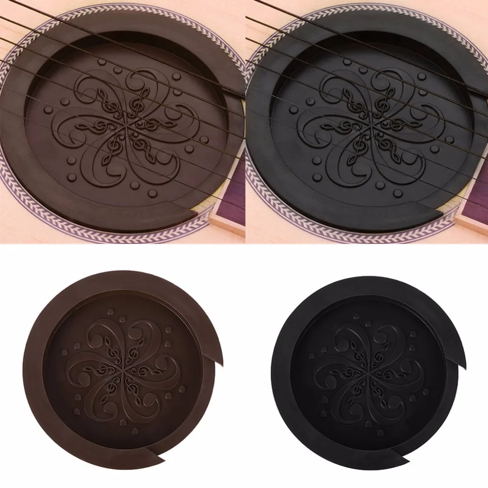 

Silicone Acoustic Guitar Soundhole Cover Weak Sound Buffer Plug Guitar Accessory