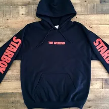 Новая зимняя мода Джастин Бибер толстовки мужские Starboy The Weeknd Tour Merch черная толстовка хлопок флис Толстовка