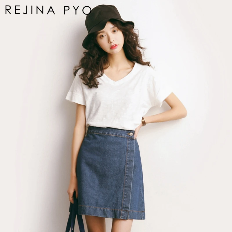 2017 Summer Fashion Street Korean New Loose Cotton Large Size Short Sleeved V Neck Womens Girls T Shirt In Shirts From Clothing 2017 Summer Fashion Street Korean New Loose Cotton Large Size Short Sleeved V Neck Womens Girls T Shirt In Shirts From Clothing