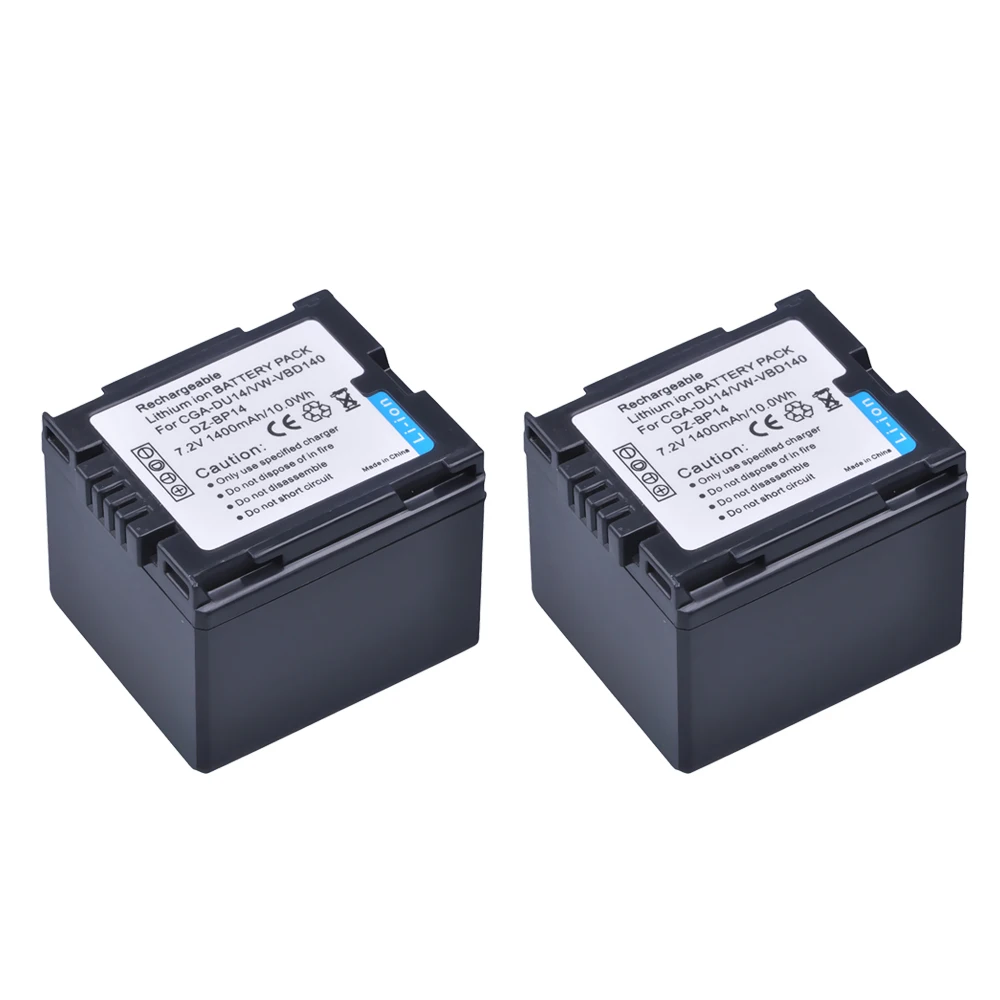 PowerTrust 2 шт. 7.2в CGA DU14 CGADU14 батарея для камеры + ЖК Зарядное устройство USB Panasonic DU06 DU07 NV
