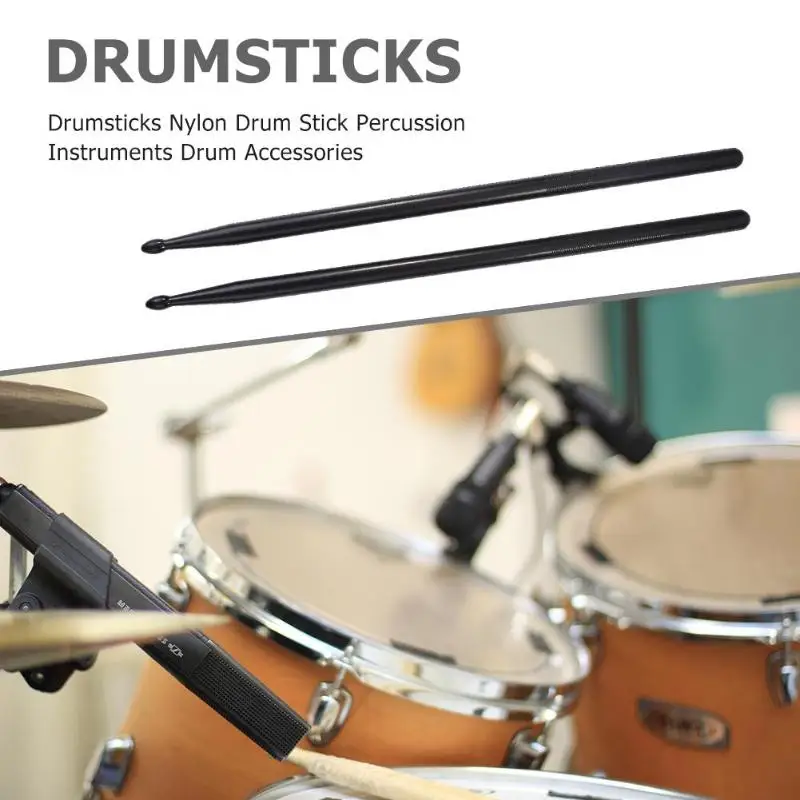 1 Pair Drumsticks Nylon Drum Stick Percussion Instruments Drum
