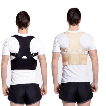 Magnetic Therapy Posture Corrector Brace Shoulder Back Support Belt Braces & Supports Belt Shoulder Posture on US Stock S-4XL