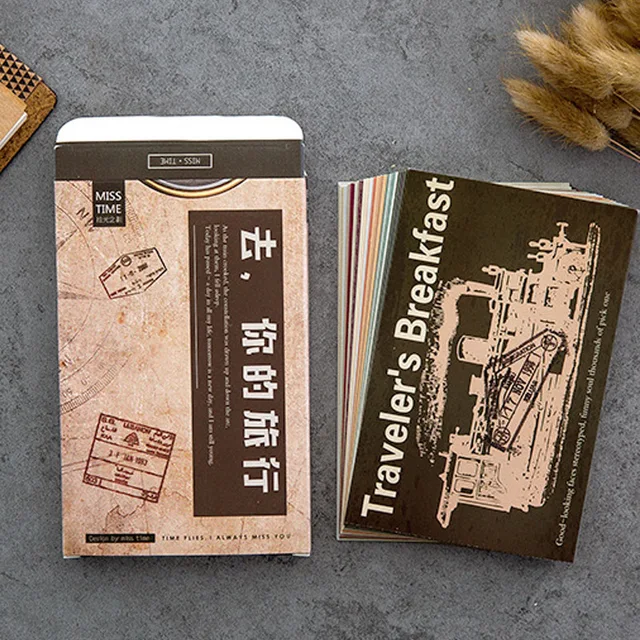 30 Pcs Lot Vintage Transportation Stamp Greeting Card Postcard 30 Pcs Lot Vintage Transportation Stamp Greeting Card Postcard Birthday Letter Envelope Gift Set