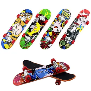 

1/6pcs Finger Skateboard Toys Novelty Finger Toy Mini Finger Board Fingerboard Alloy Skate Boarding Toys Gift For Children's