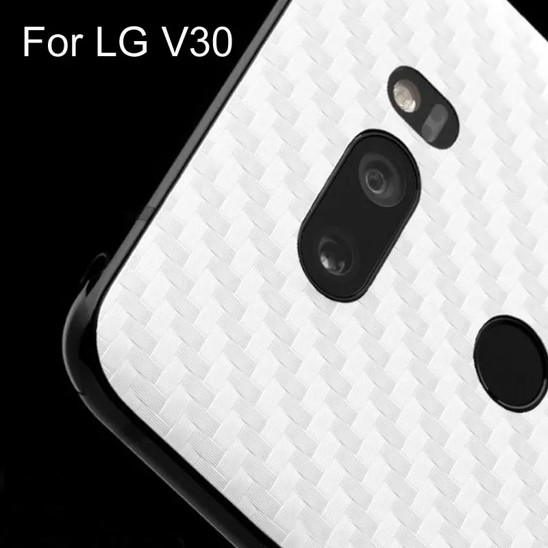 

For LG G6/V30 3D Carbon Grain Back Protective Phone Film Sticker for LG G6/V30 Color Cover Film Paster Decorative Stickers