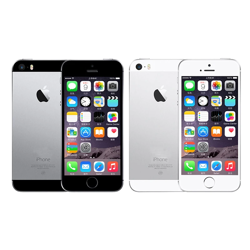 Unlocked APPLE iPhone 5s Smartphone 16GB/32GB/64GB ROM 4.0 inch Touchscreen 8MP Dual Camera WiFi Bluetooth Fingerprint LTE Phone
