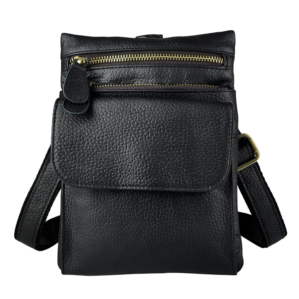 

Original Leather Men Multifunction Casual Designer Messenger Shoulder Crossbody Mochila Bag Fashion Fanny Waist Belt bag 6553b