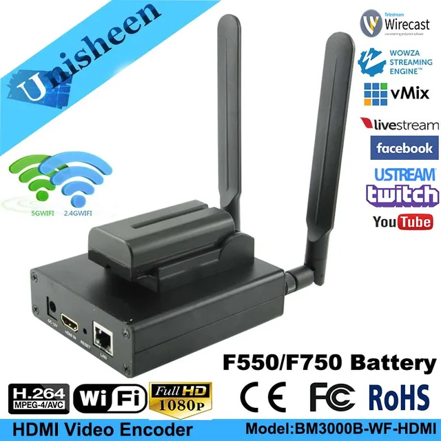 h 264 hdmi video stream encoder low lantency transmitter camera to video boardcast