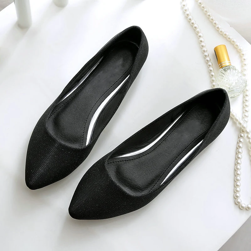 CEYANEAO/Женская обувь на плоской подошве, расшитая блестками; женская обувь без застежки; Офисная Женская обувь для отдыха на плоской подошве; женская обувь; большие размеры; 1166