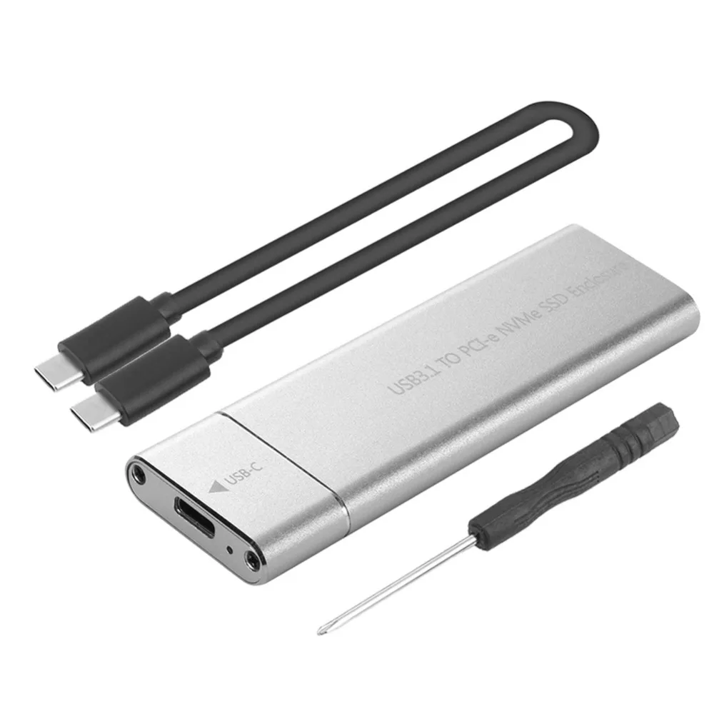 10 Гбит/с USB 3 1 Gen2 к M.2 NVME NGFF диск PCIe SSD корпус M Key type C твердотельный накопитель