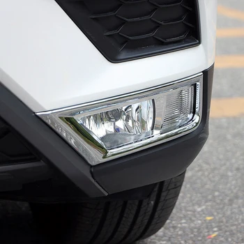 

For Volkswagon VW Tiguan 2017 2018 ABS Chrome Front Beneath Fog Lamp Light Cover Trim Car-styling 2pcs