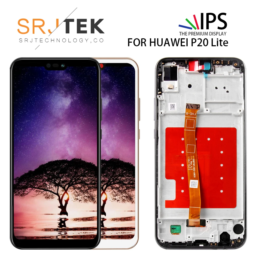 

5.84" 2280x1080 IPS Display For HUAWEI P20 Lite LCD Touch Screen Replacement with Frame Original LCD P20 Lite ane-lx3 nova 3e