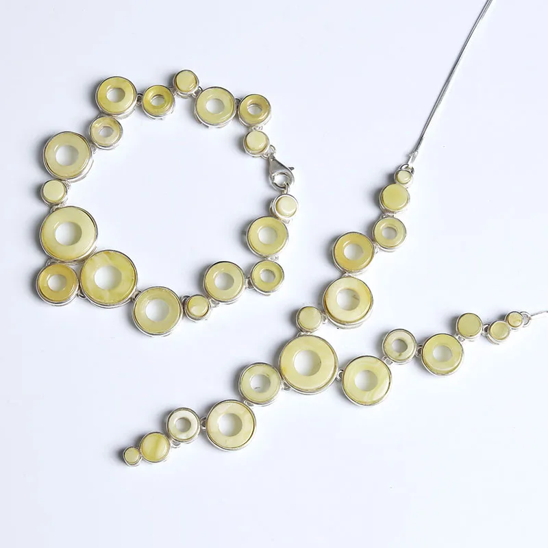 

JIUDUO Authentic 100% natural amber beeswax hand string 925 silver bracelet accessories sterling silver amber beeswax hand