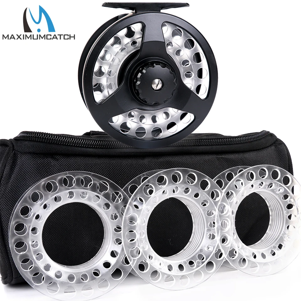 Maximumcatch Cassette Fly Reel #5/6 #7/8 Die Casting Aluminum With 3 Extra  Plastic Cassette Spools Fly Fishing Reel