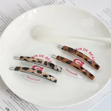 1 шт Для женщин девочек Leopard зажим для волос Головные уборы акрил челкой Красивая элегантная шпилька для волос заколка аксессуары для волос Инструменты для укладки