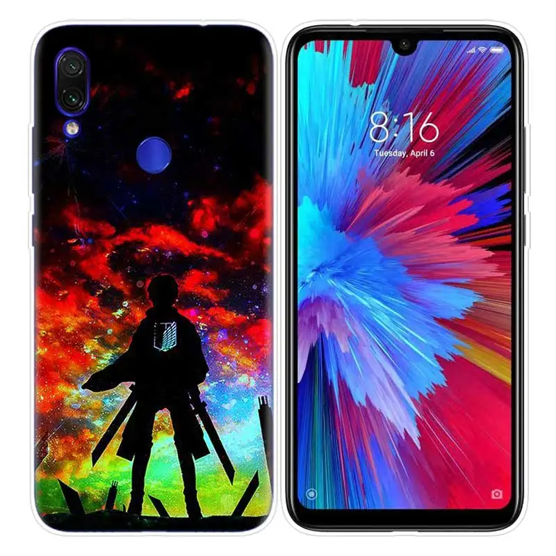 Чехол с аниме атака на титанов для Xiao mi Red mi Note 7 7S K20 Y3 GO S2 6 6A 7A 5 Pro mi Play 9T A1 A2 8 Lite Poco F1 чехол для телефона - Цвет: 02