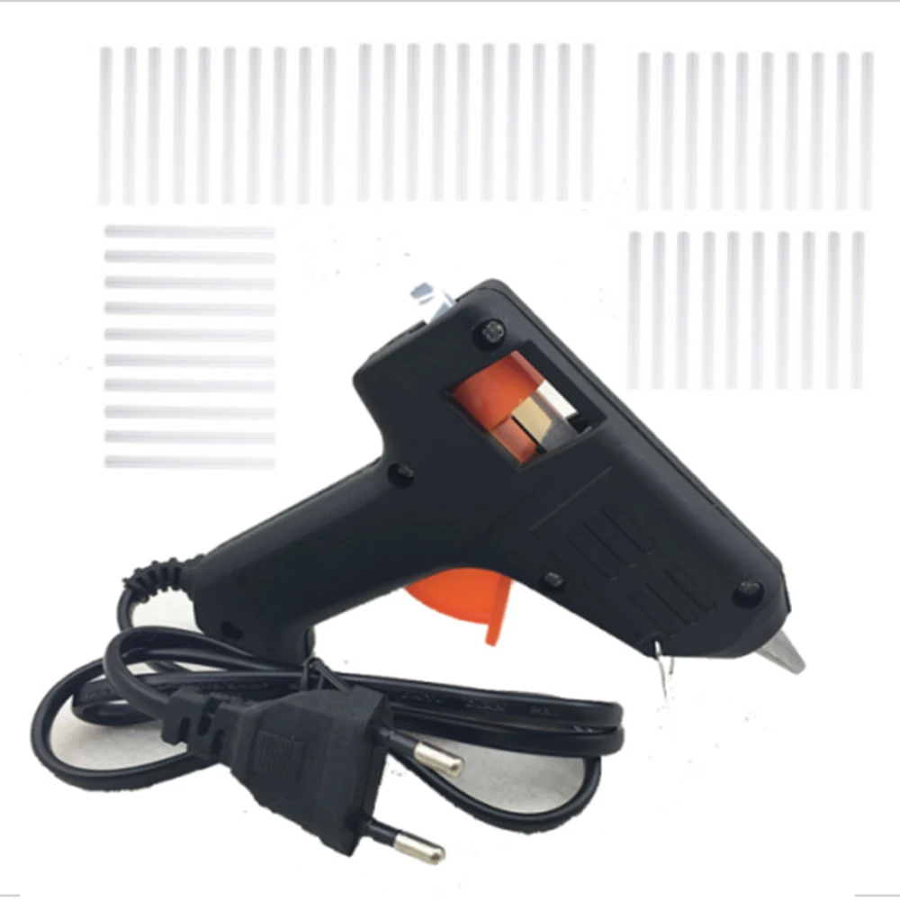 Europe Mini 20w Hot Glue Gun Repair Heat Tool With 50pcs 7x100mm Hot