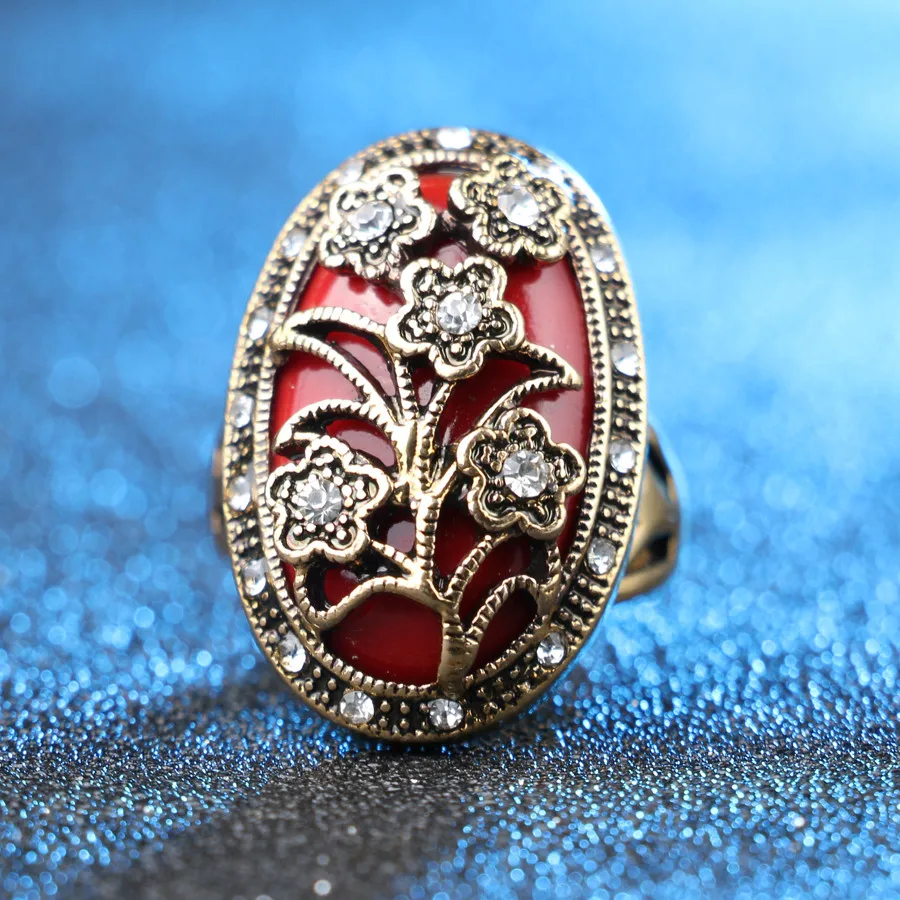 Очаровательные Модные Винтажные свадебные цветочные кольца высокого качества с цветным цветочным дизайном для женщин