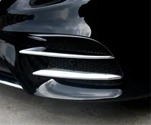 4 шт. ABS Автомобилей Передняя Противотуманная Фара Крышка Лампы Отделки Полосы Наклейка Для Mercedes Benz GLC X253 2015 2016 2017 спорт