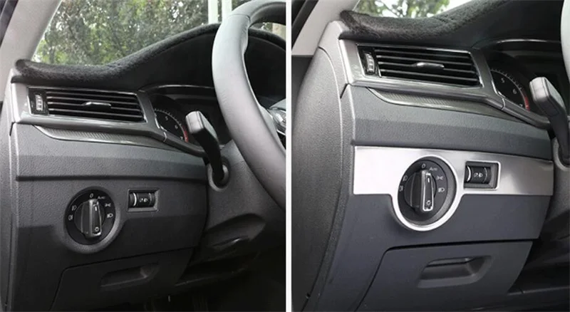 Car-inner-stick-cover-front-head-Headlight-light-switch-inner-Trim-frame-lamp-For-Passat-B8
