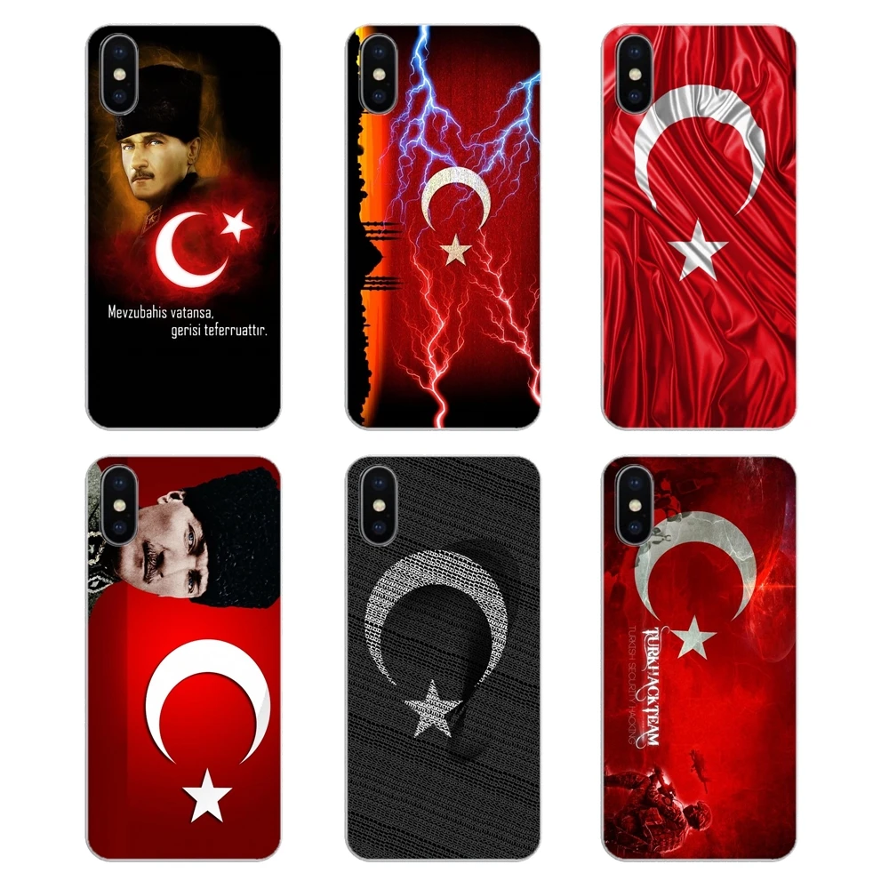 

For Xiaomi Redmi 4X S2 3S Note 3 4 5 6 6A Por Pocophone F1 Mi 6 Turkei Turkey Ataturk Flag Banner Silicone Phone Shell Cover